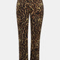 Slim Animal Print Trousers