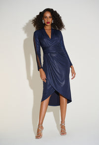 Formal V-neck Midi Dress