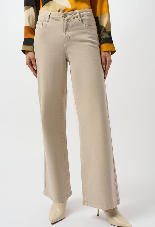 Wide-leg Mid-rise Jeans