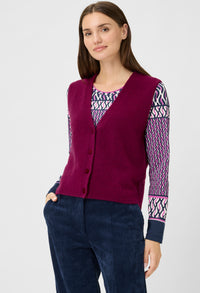 V-Neck Knitted Vest