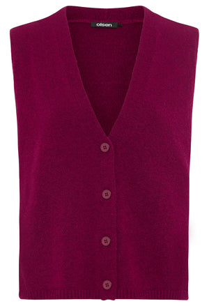 V-Neck Knitted Vest
