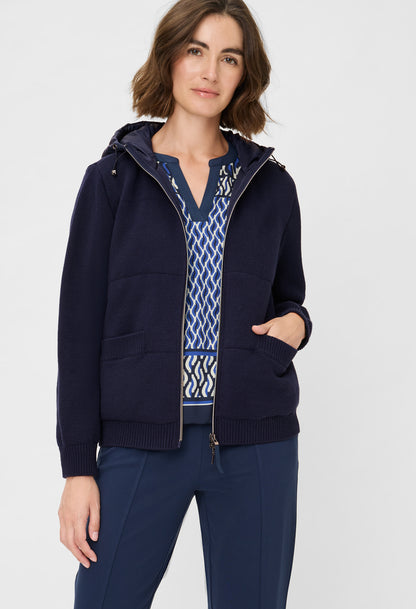 Hooded Knit Cardigan