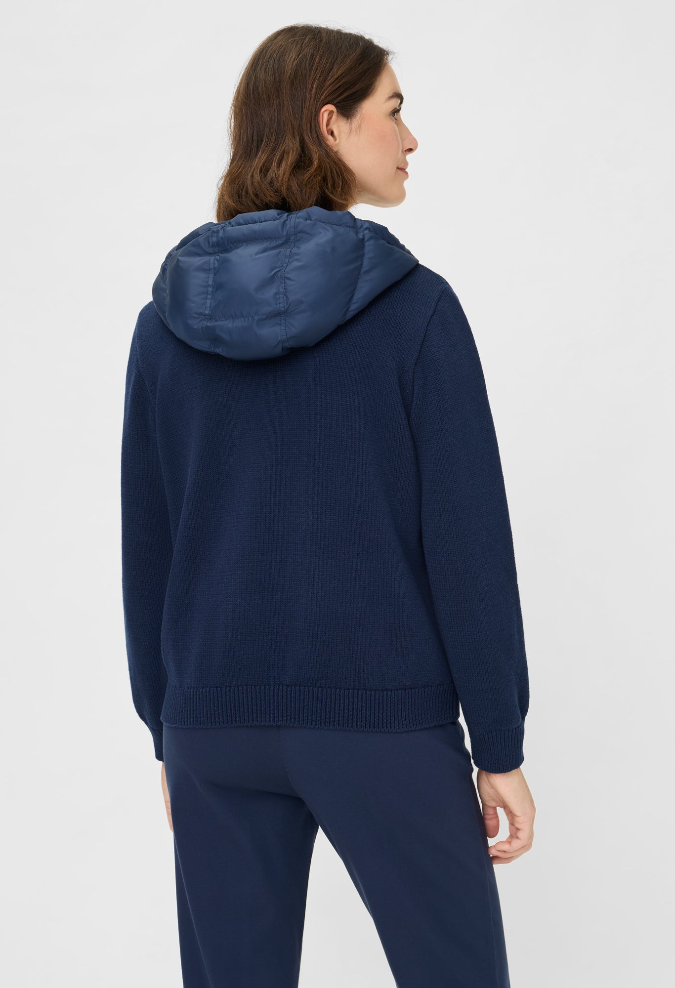 Hooded Knit Cardigan