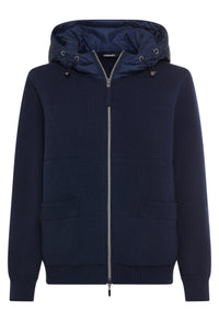 Hooded Knit Cardigan