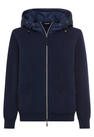 Hooded Knit Cardigan