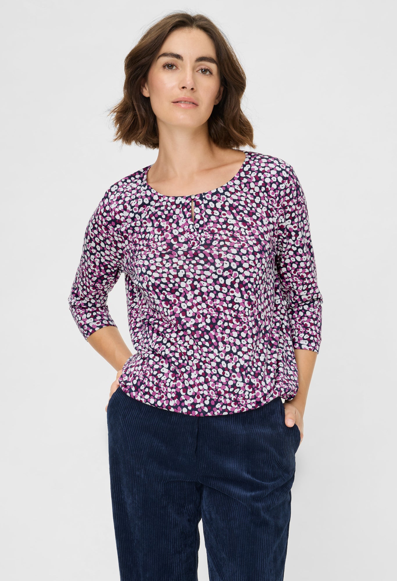 Ditsy Print Blouse