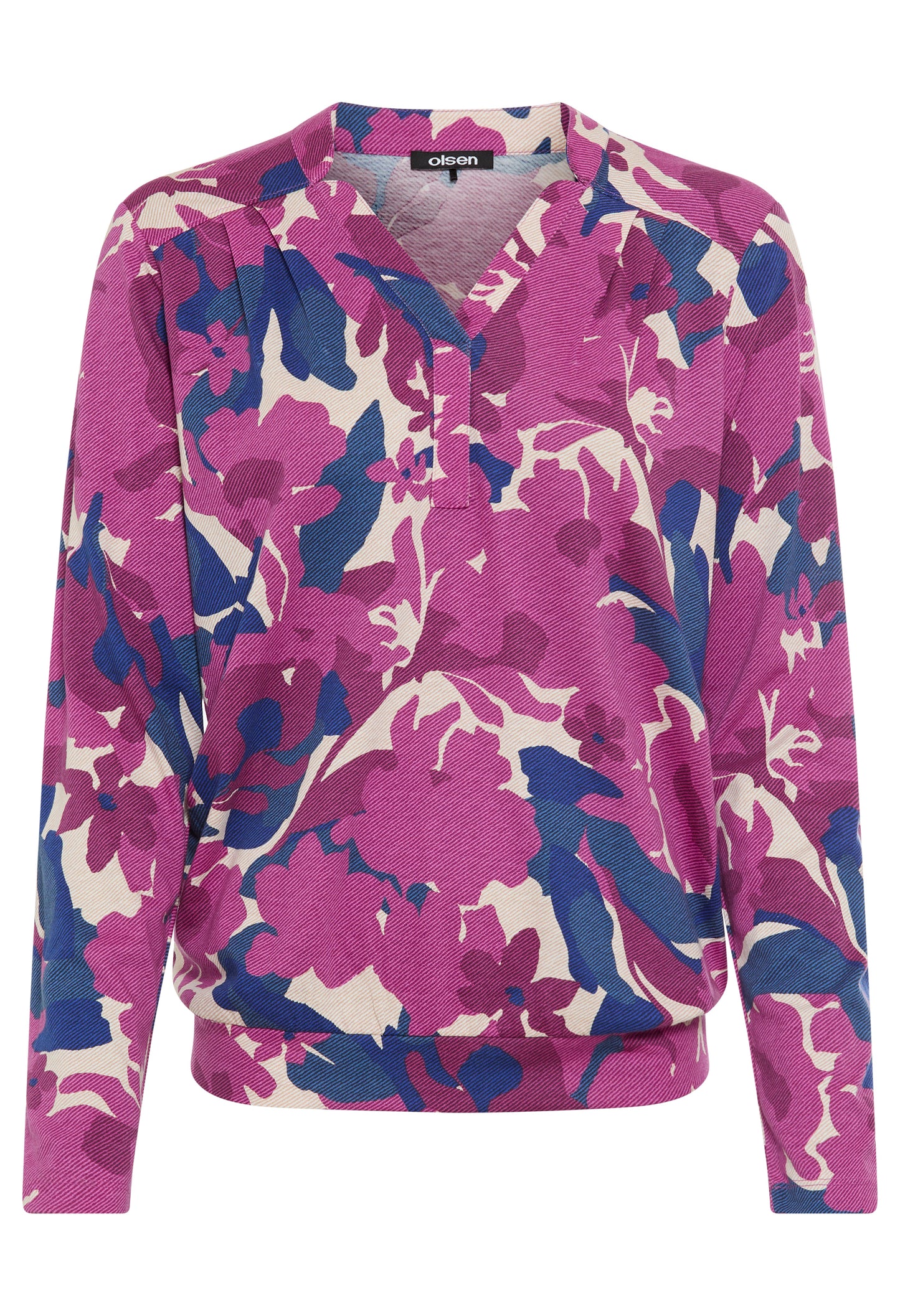 Floral Print V-Neck Blouse