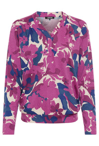 Floral Print V-Neck Blouse