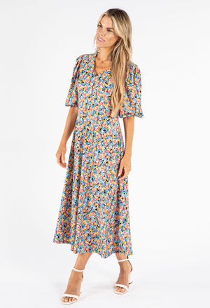 Miami Floral Print Dress