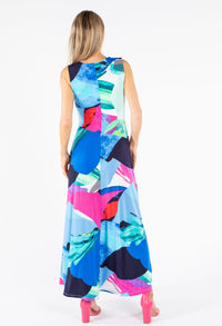Sleeveless Wrap Midi Dress