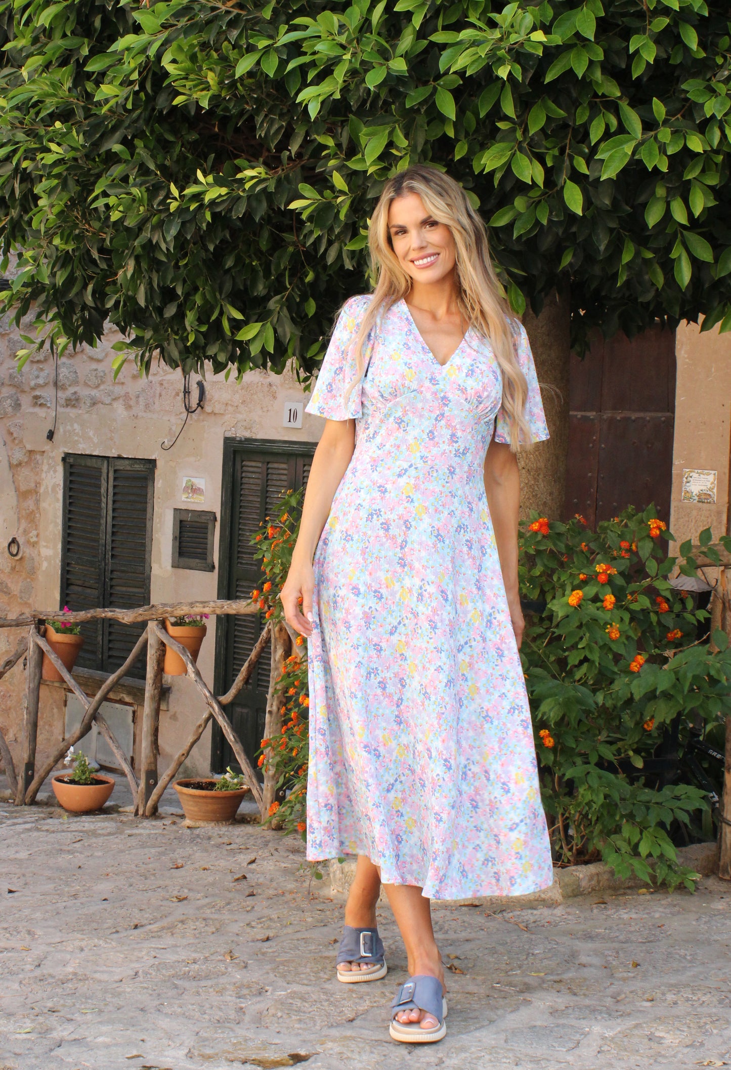 Miami Floral Print Dress