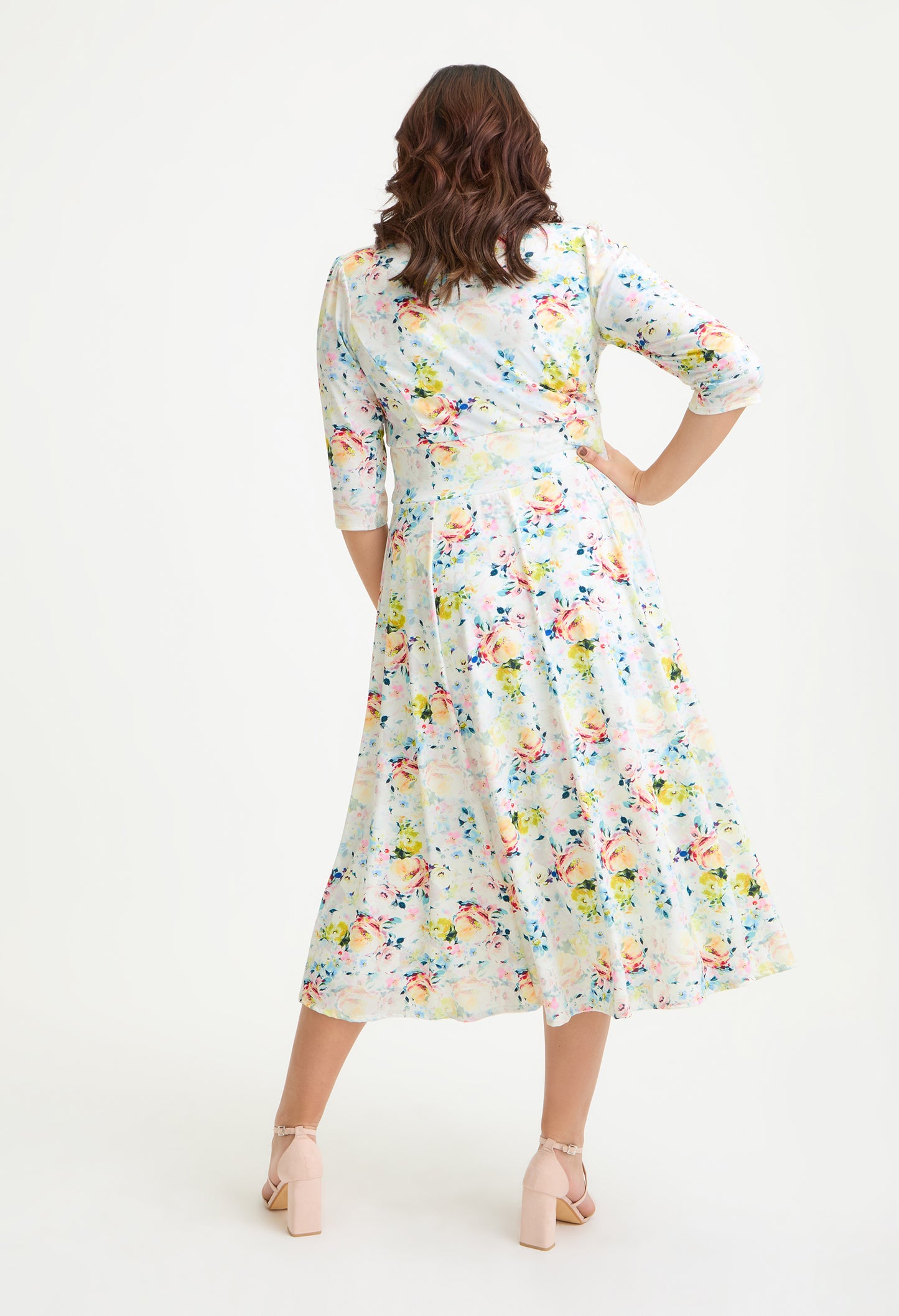 Helena Curve+ Midi Dress