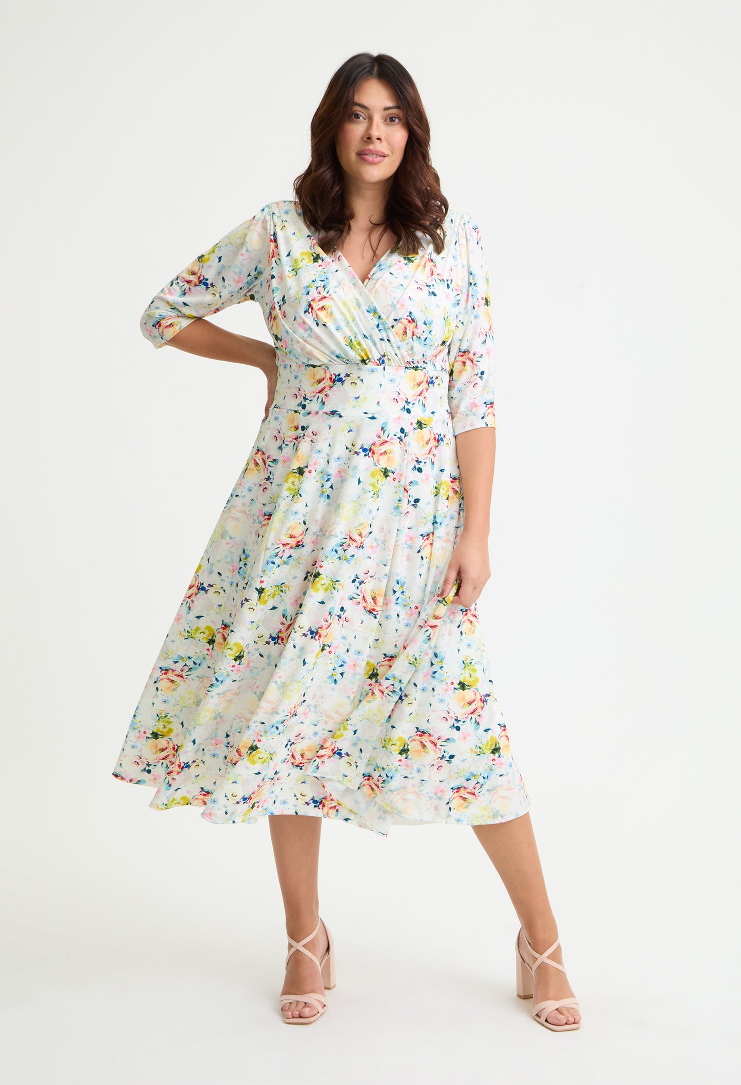 Helena Curve+ Midi Dress
