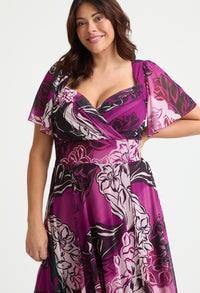 Kemi Bolero Wrap Bodice Maxi Curve+ Dress