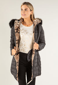 Fur Lined Reversible Padded Coat