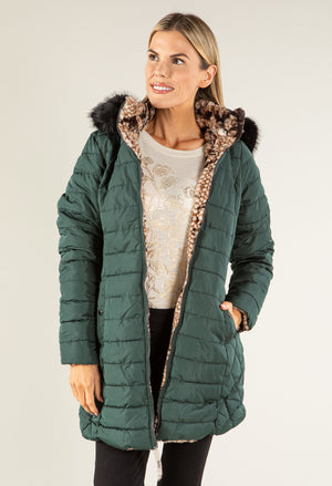 Fur Lined Reversible Padded Coat