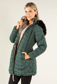 Fur Lined Reversible Padded Coat