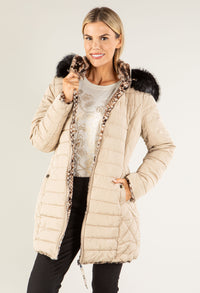 Fur Lined Reversible Padded Coat