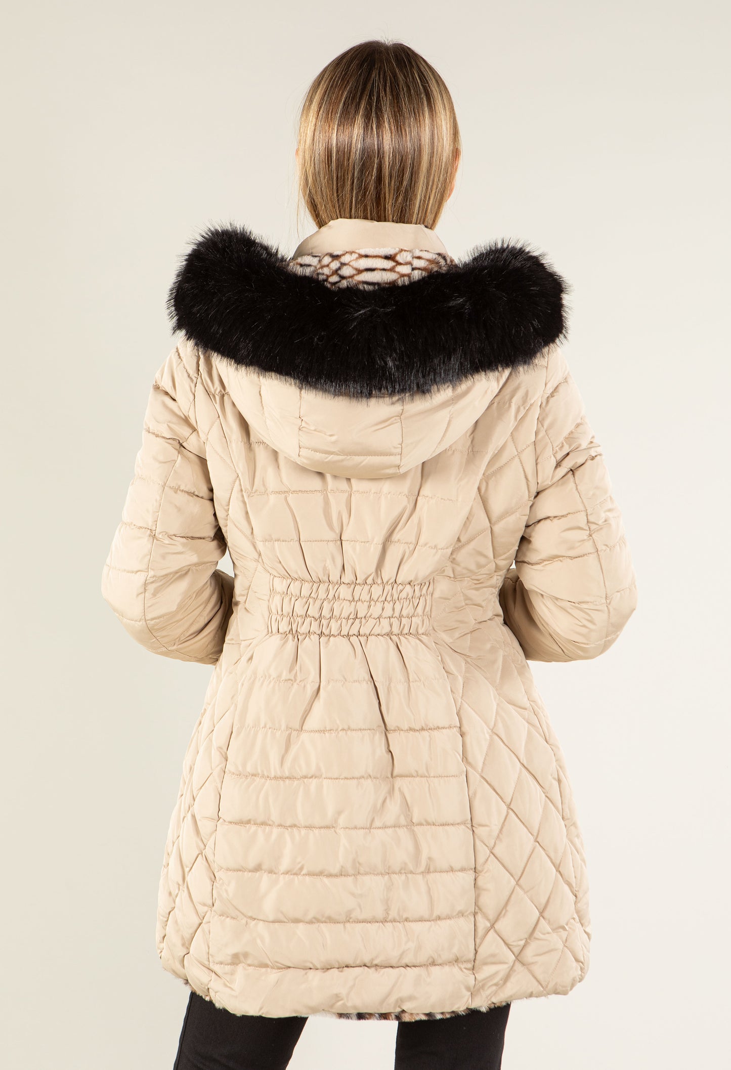 Fur Lined Reversible Padded Coat