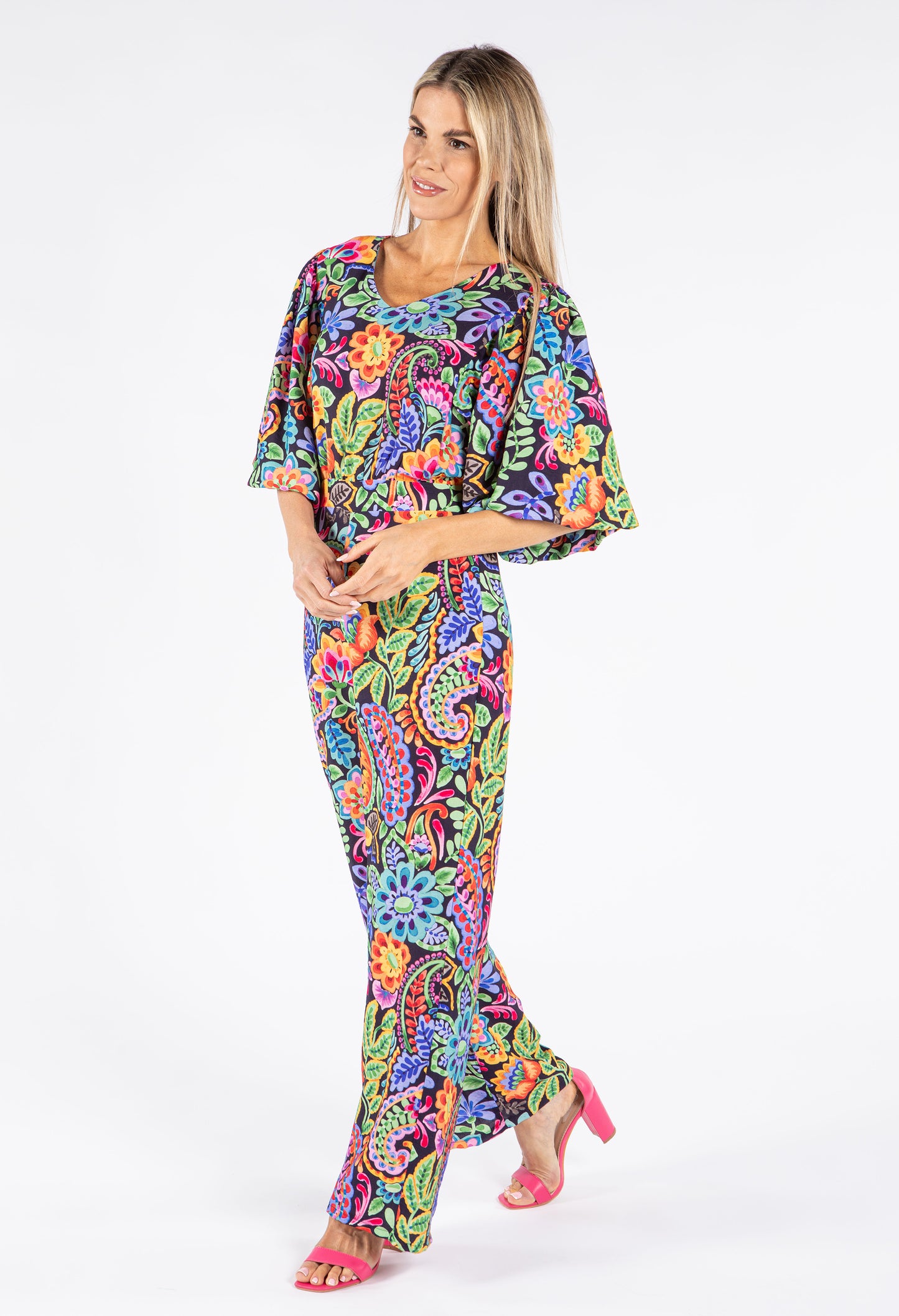 Floral Open Back Jumpsuit