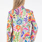 Floral Print Open Blazer