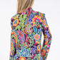 Floral Print Open Blazer