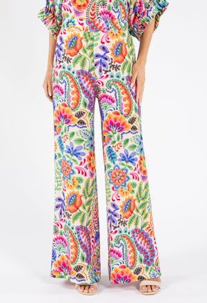 Floral Straight Leg Trousers
