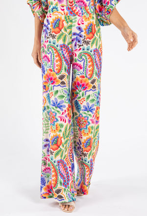 Floral Straight Leg Trousers