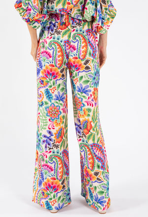 Floral Straight Leg Trousers