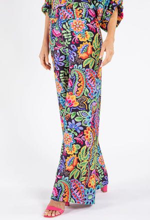 Floral Straight Leg Trousers