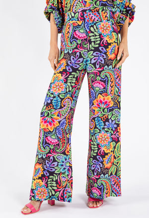 Floral Straight Leg Trousers