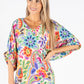 Floral Print Tunic Blouse