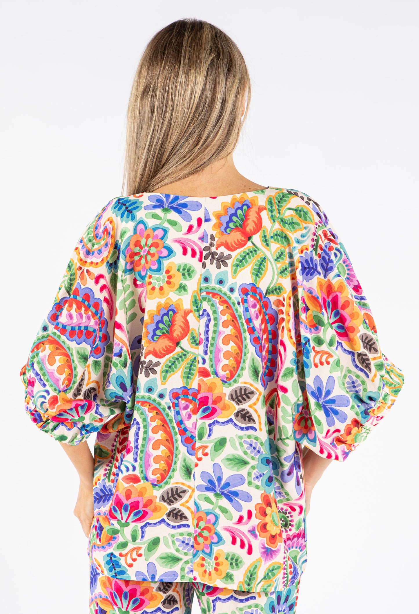 Floral Print Tunic Blouse