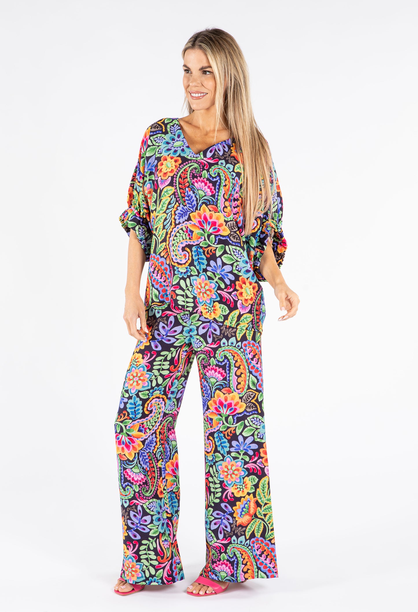 Floral Print Tunic Blouse