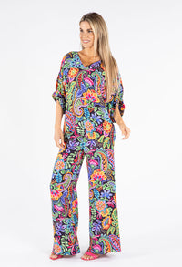 Floral Print Tunic Blouse