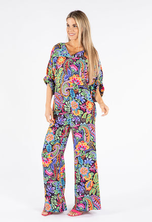 Floral Print Tunic Blouse