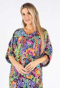 Floral Print Tunic Blouse