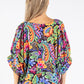 Floral Print Tunic Blouse