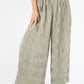 Crinkle Belted Trousers
