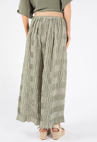 Crinkle Belted Trousers