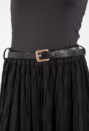 Square Gold Buckle Belt