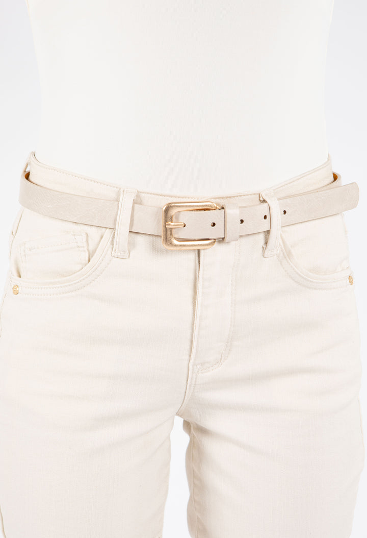 Square Gold Buckle Belt