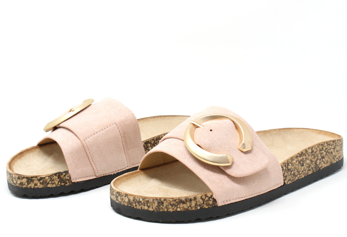 Soft Gold Buckle Slides