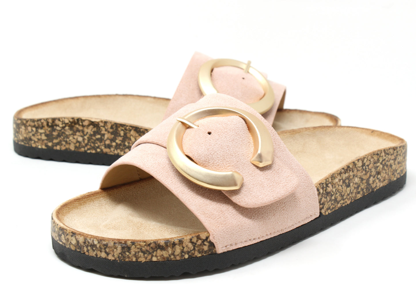 Soft Gold Buckle Slides
