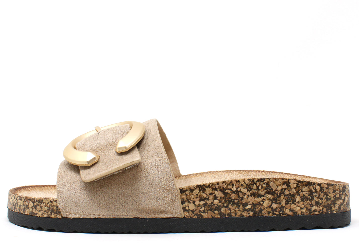 Soft Gold Buckle Slides