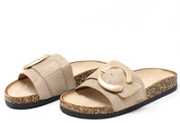 Soft Gold Buckle Slides