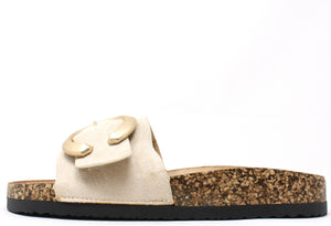 Soft Gold Buckle Slides