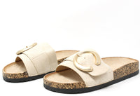 Soft Gold Buckle Slides