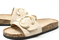 Soft Gold Buckle Slides