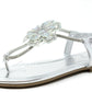 Diamante Flower Sandals
